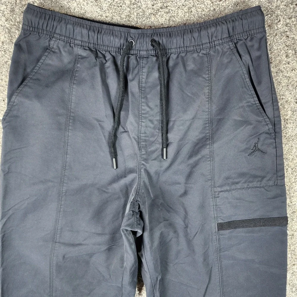 Jordan Athletic Pants Mens Large Black Jogger Jumpman Logo Excellent